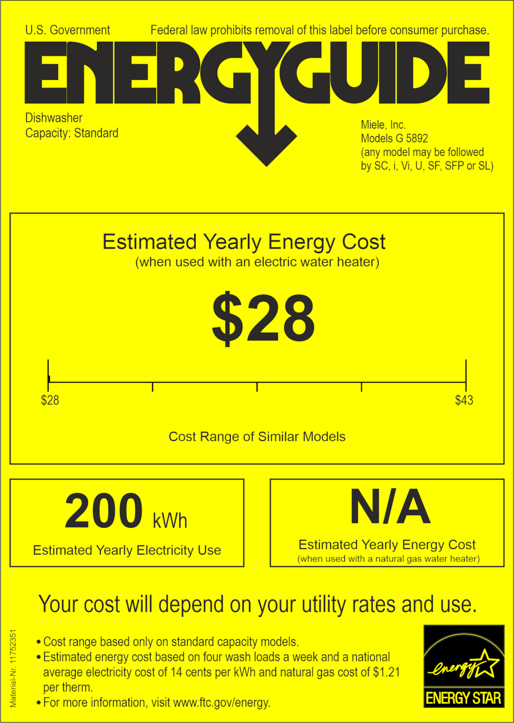 Energy label, Online Label Flag