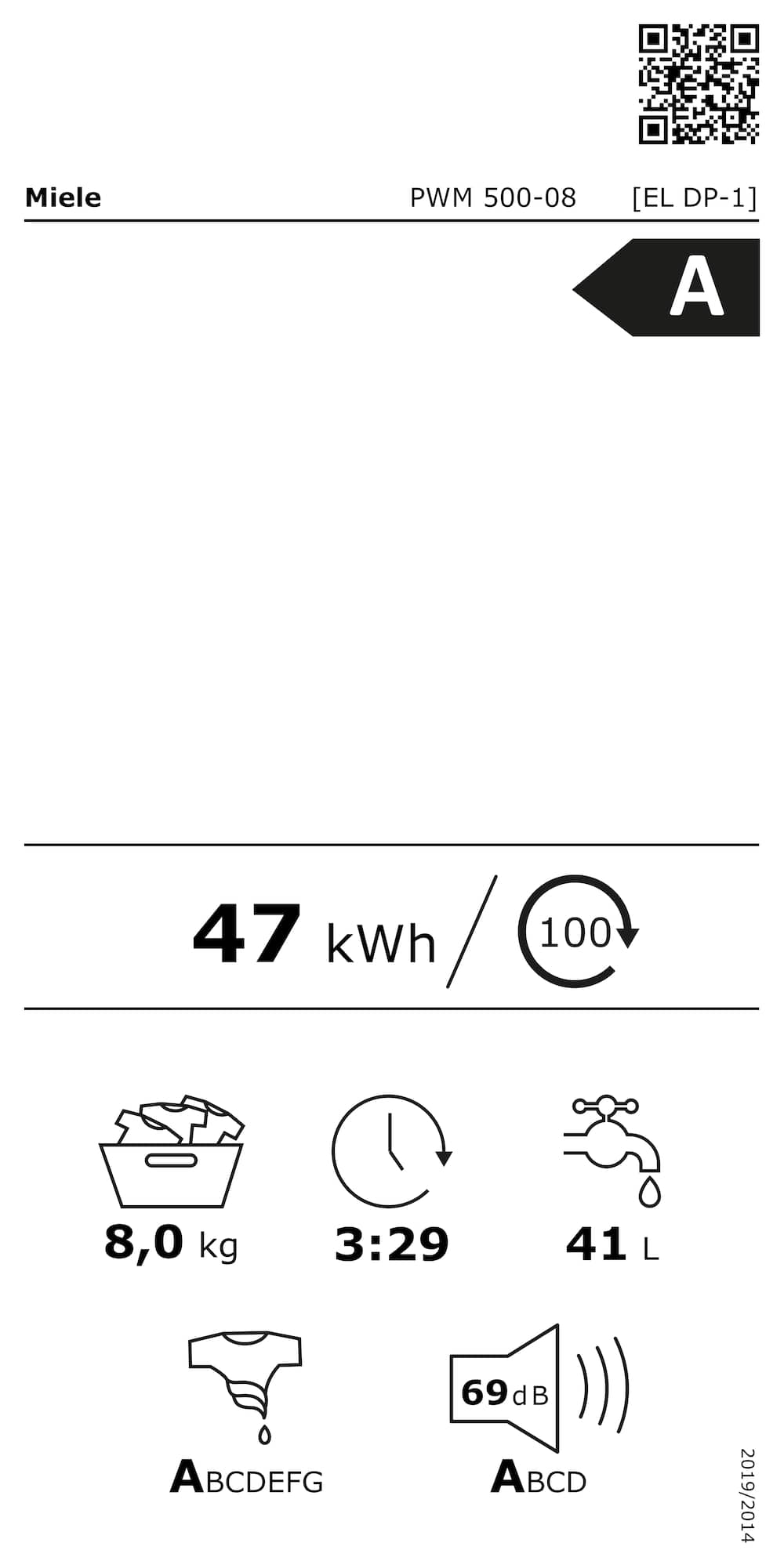 Online Label Flag, Etichetta energetica