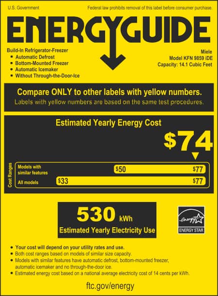 Energy label, Online Label Flag