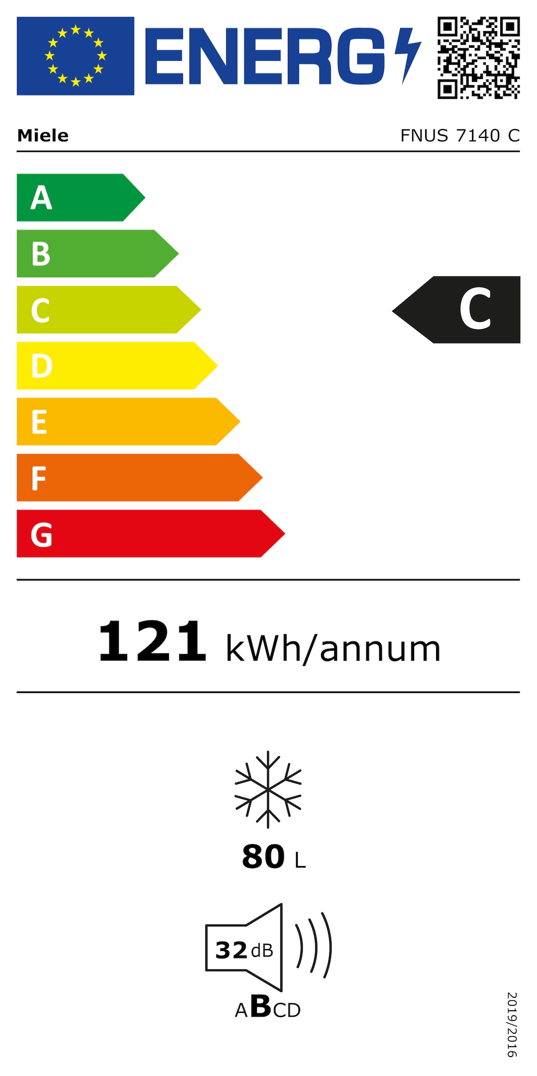 Energielabel FNUS 7140 C