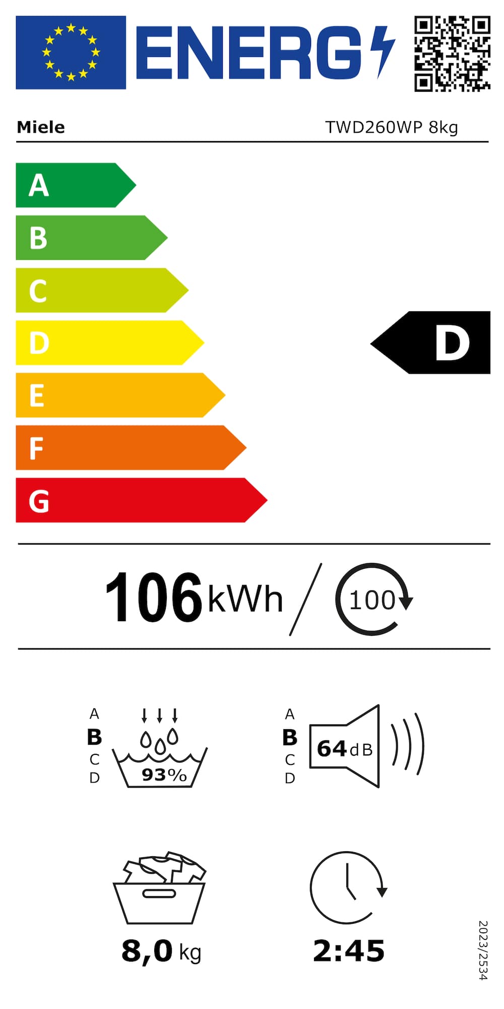 Online Label Flag, Etiqueta energética