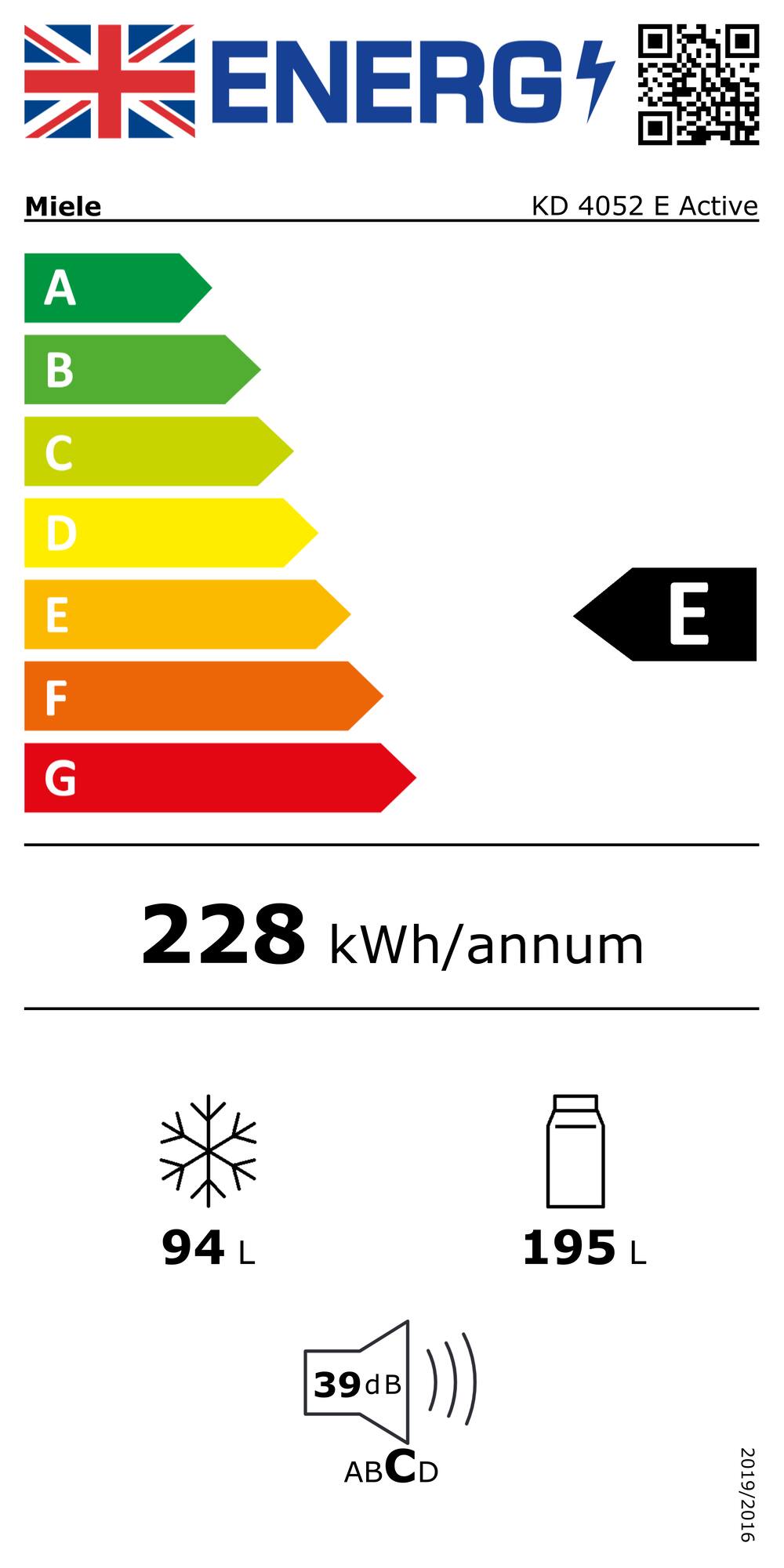 Online Label Flag, Energy label