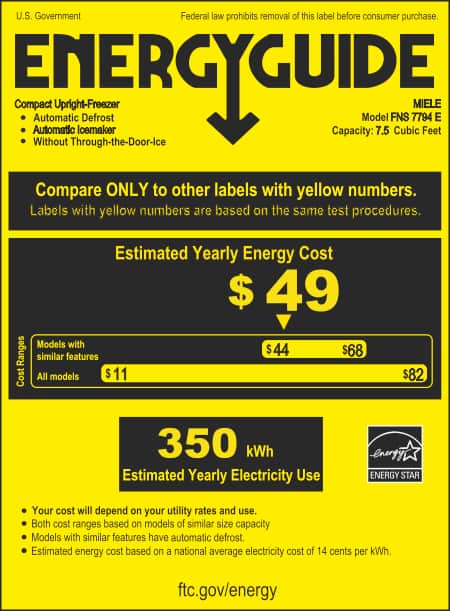 Energy label, Online Label Flag