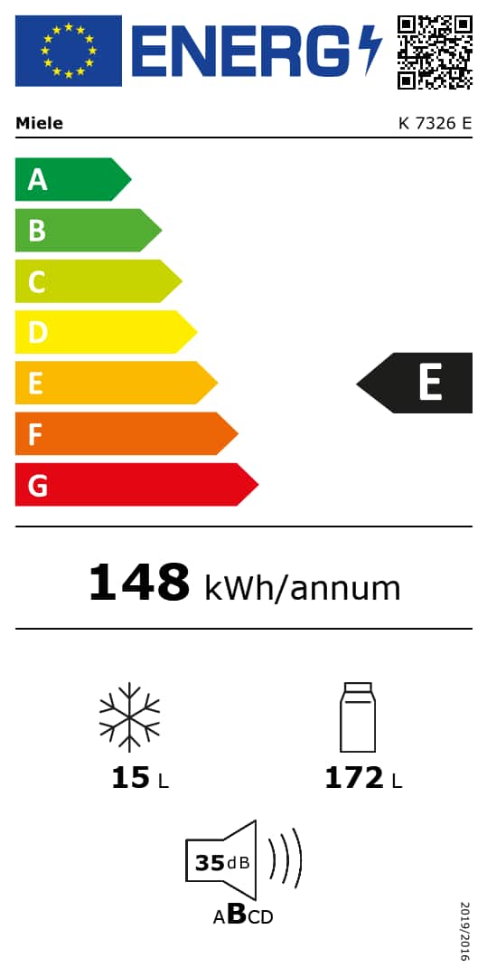 Online Label Flag, Etichetta energetica