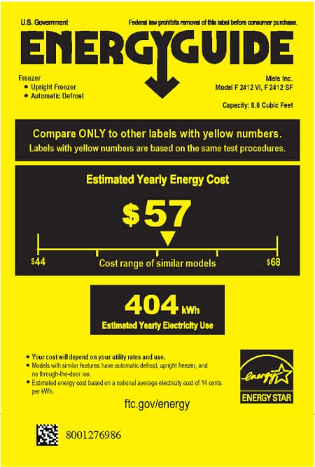 Energy label, Online Label Flag