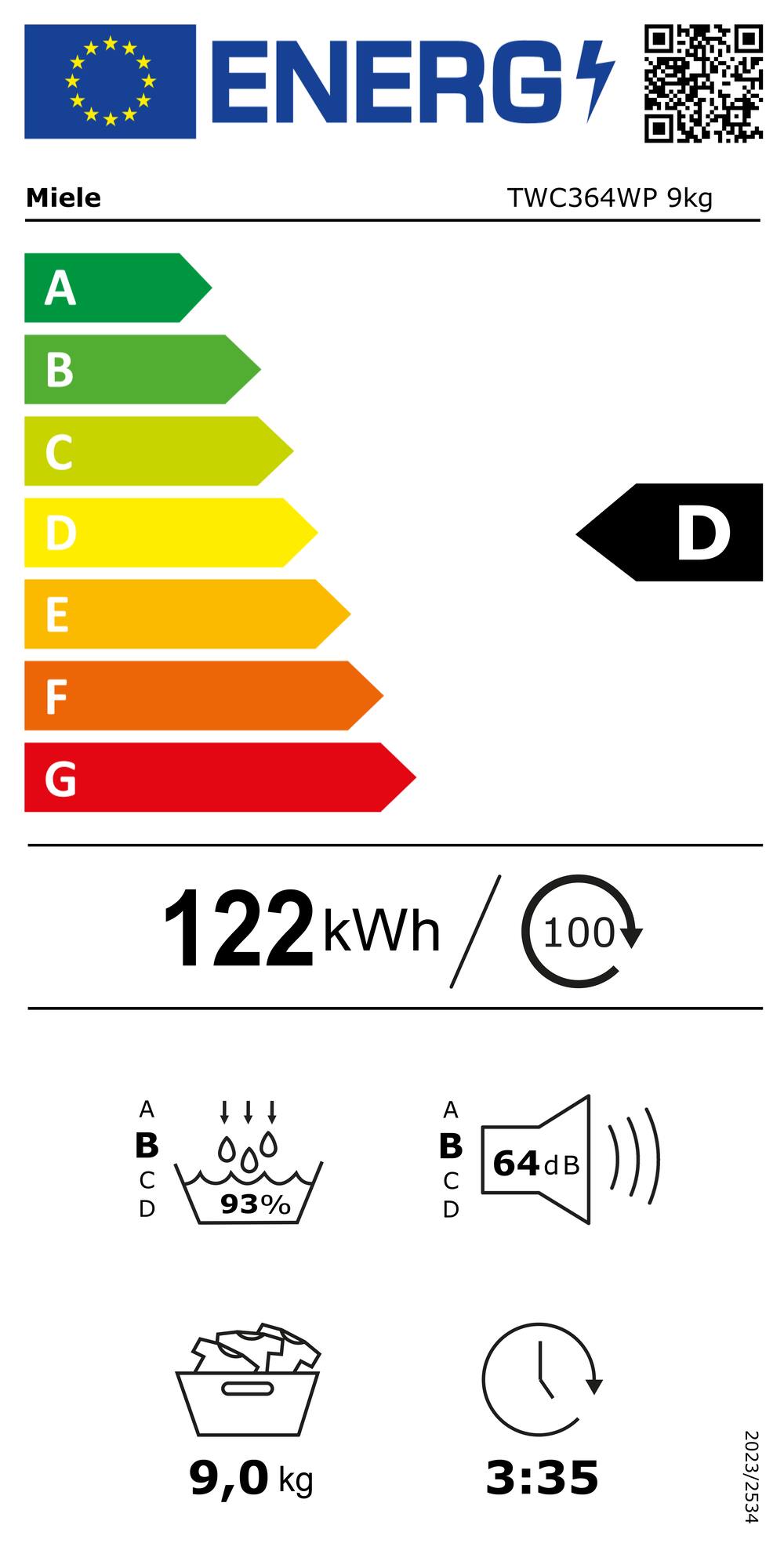 Online Label Flag, Etiqueta energética