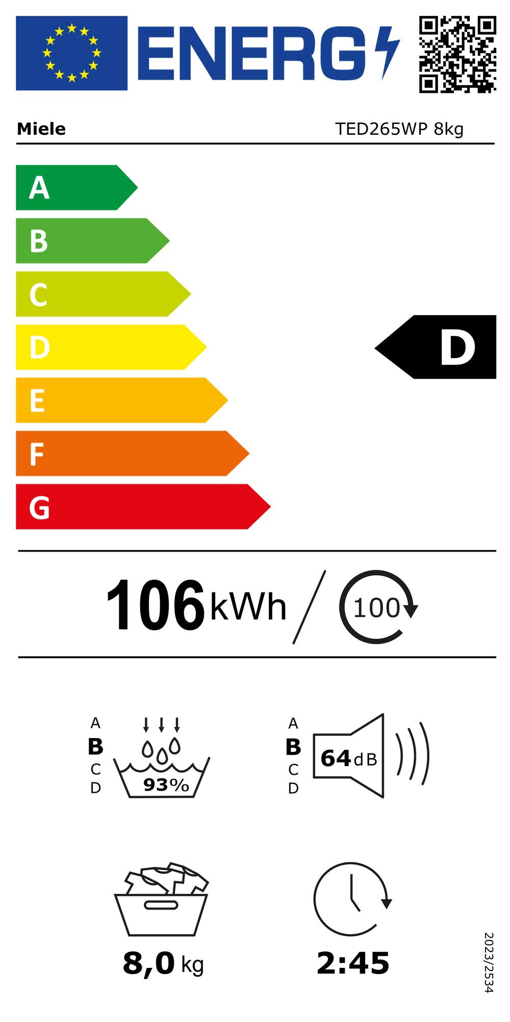 Online Label Flag, Etiqueta energética