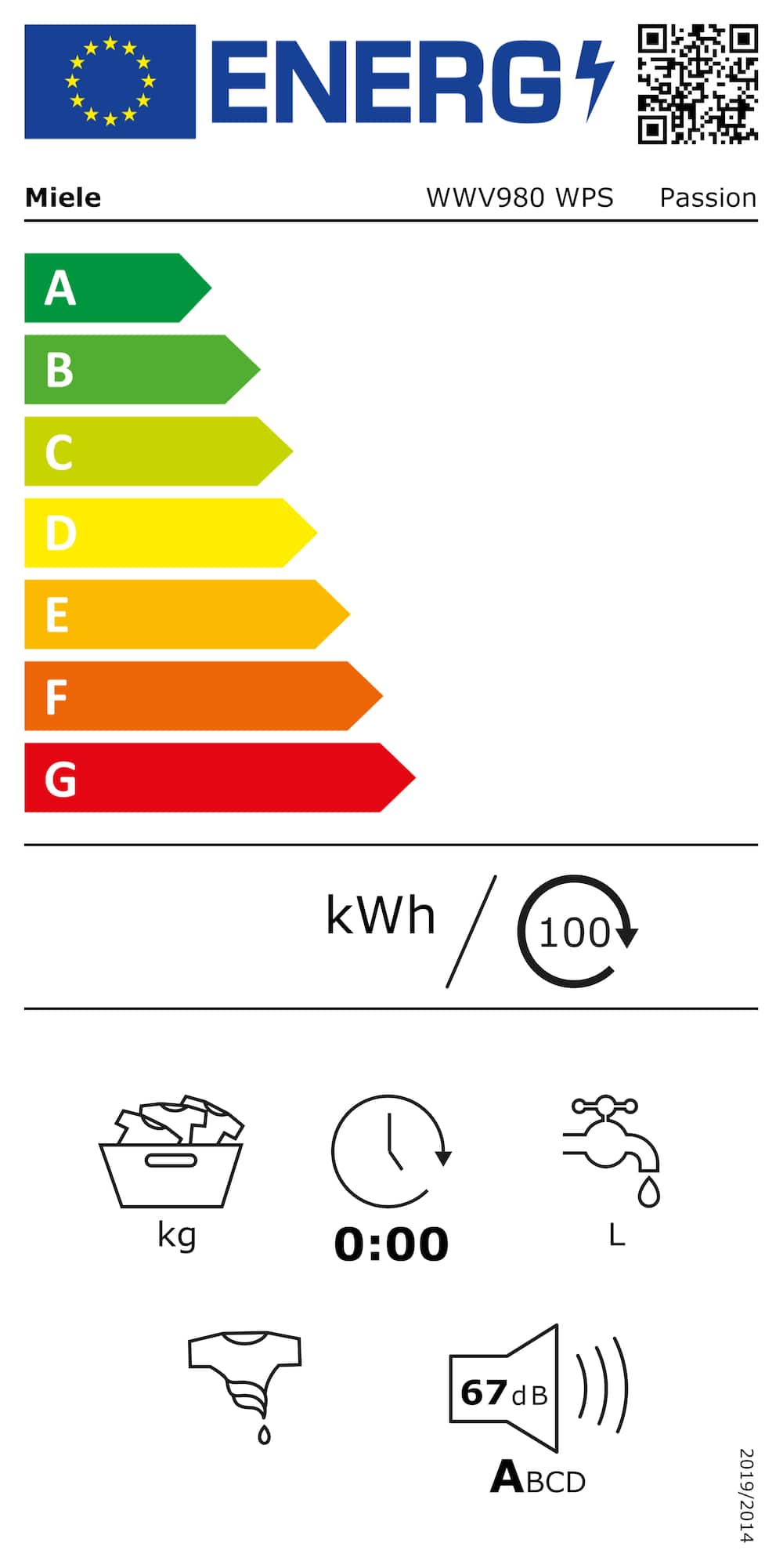 Online Label Flag, Etiqueta energética