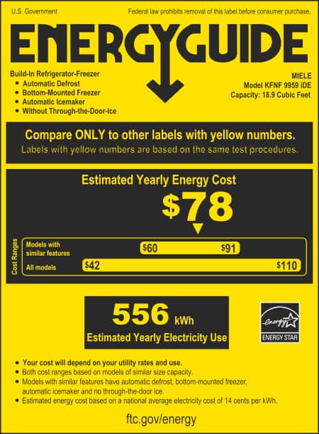 Energy label, Online Label Flag