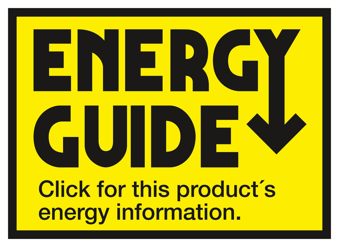 Energy label PFD 101 U Stainless steel