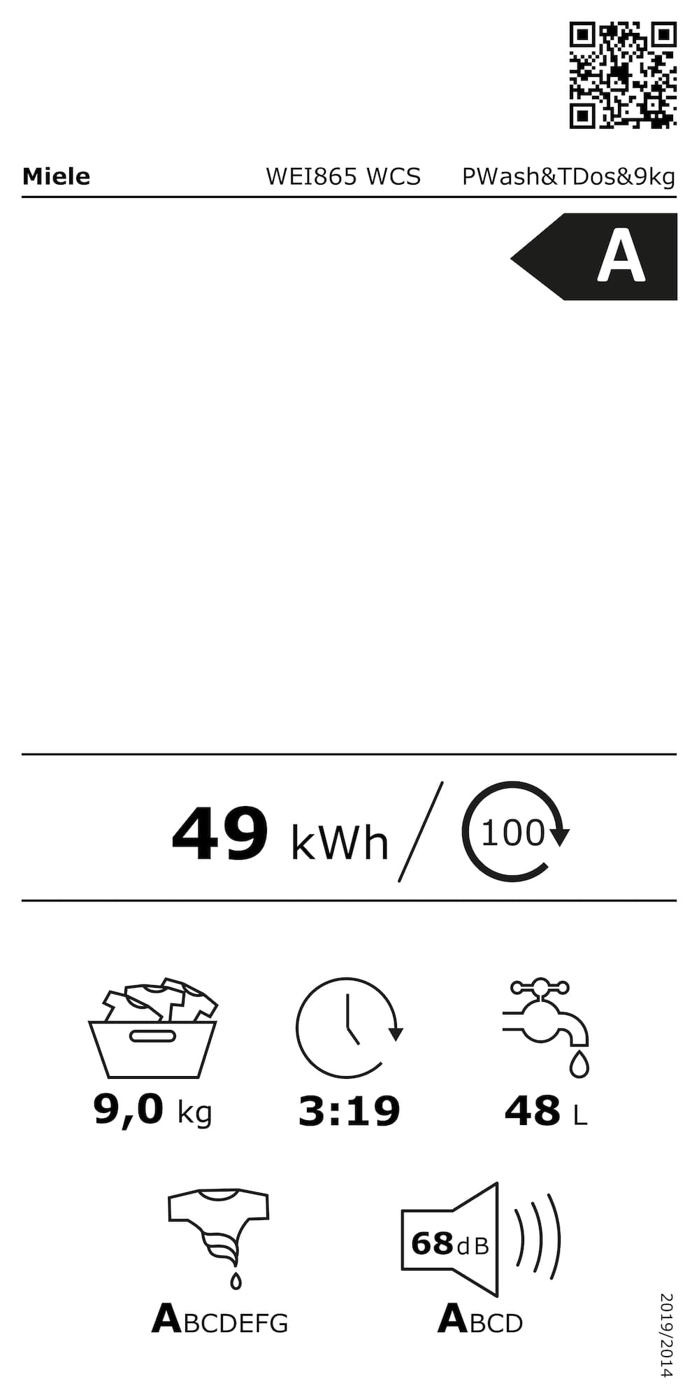 Online Label Flag, Energy label