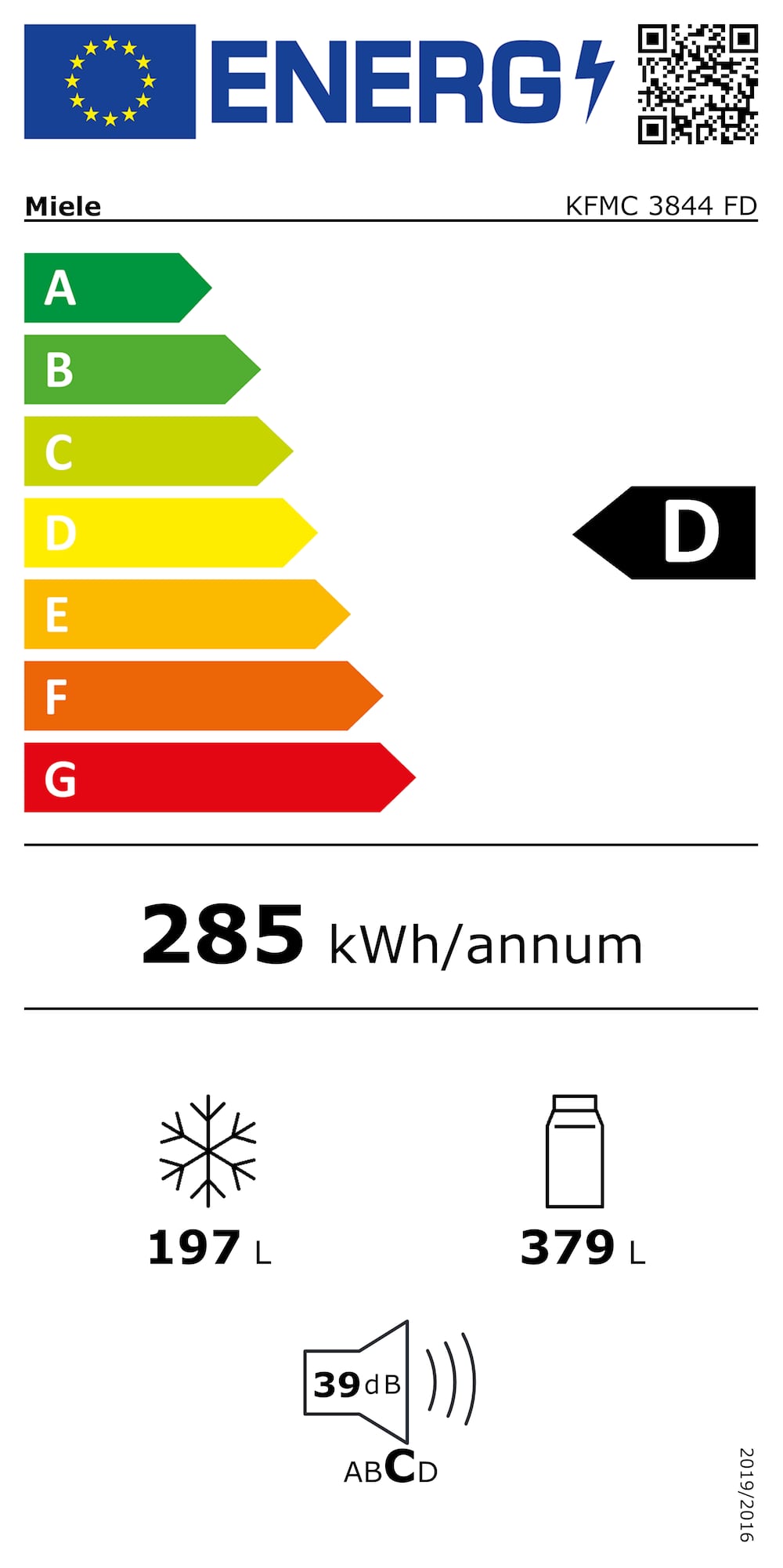 Online Label Flag, Energy label