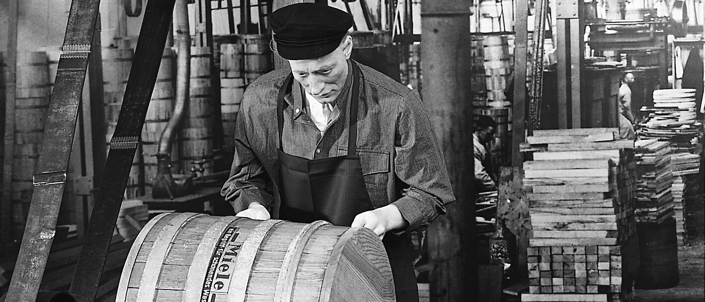 Old Miele factory with workers