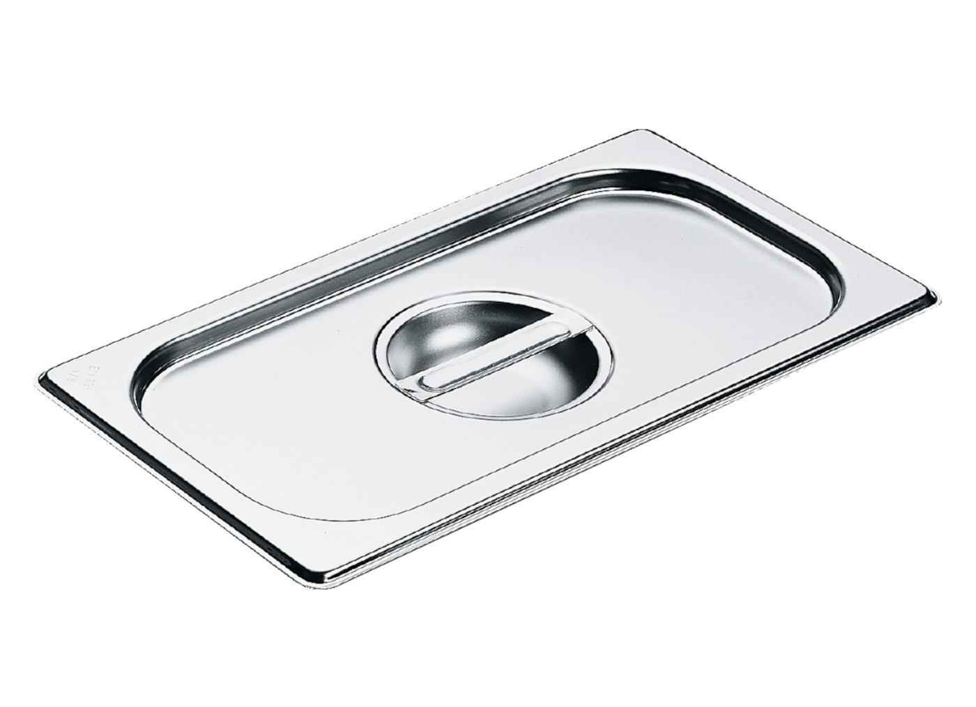 DGD 1/3 Stainless steel lid with handle product photo Front View ZOOM