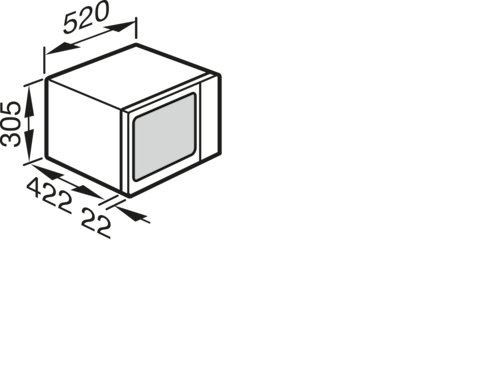 M 6012 SC Freestanding microwave oven product photo Missing translation L