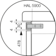 HAL 5900 product photo Installation drawing S