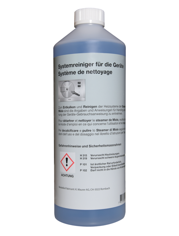 Accessoires - Miele-Détartrant liquide pour steamer - 1