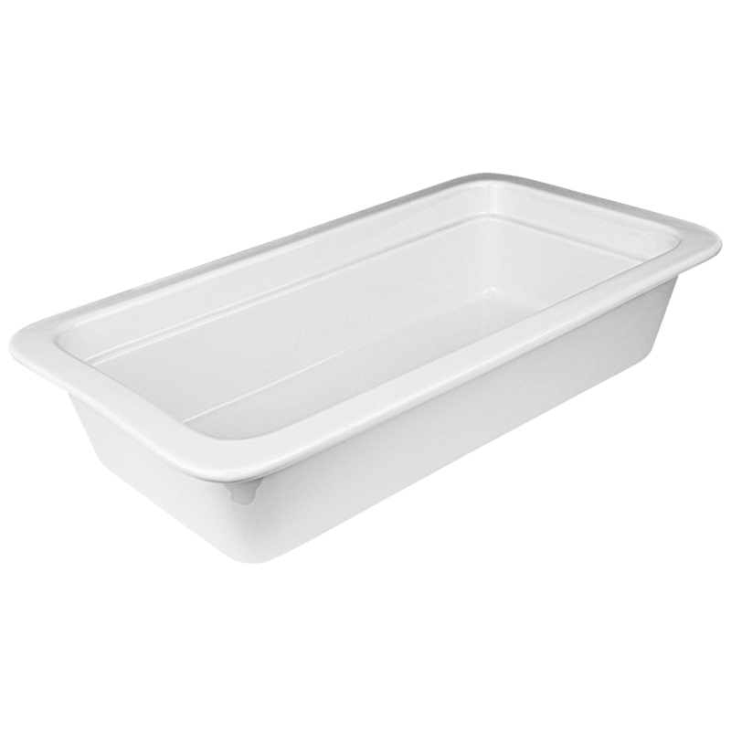 Accessoires pour les plans de cuisson, les fours et les fours vapeur - Plat porcelaine blanche 2.0 litres (1/3)