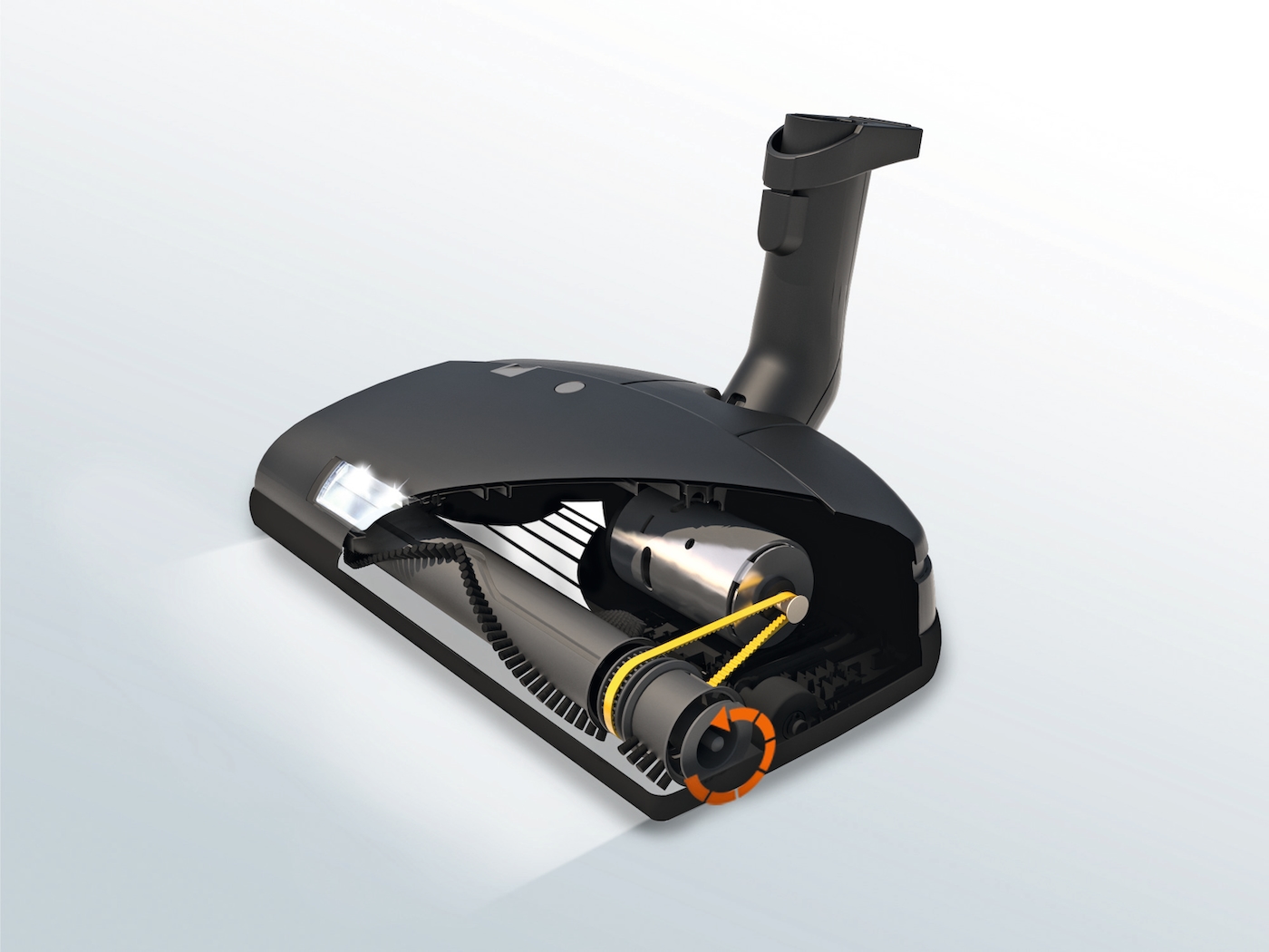 SEB 236-3 PowerPlus integrated PowerBrush floor head product photo Back View ZOOM