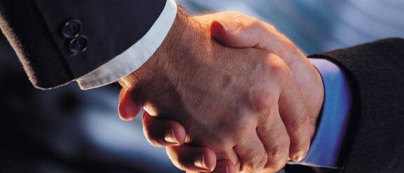 Photo of a handshake