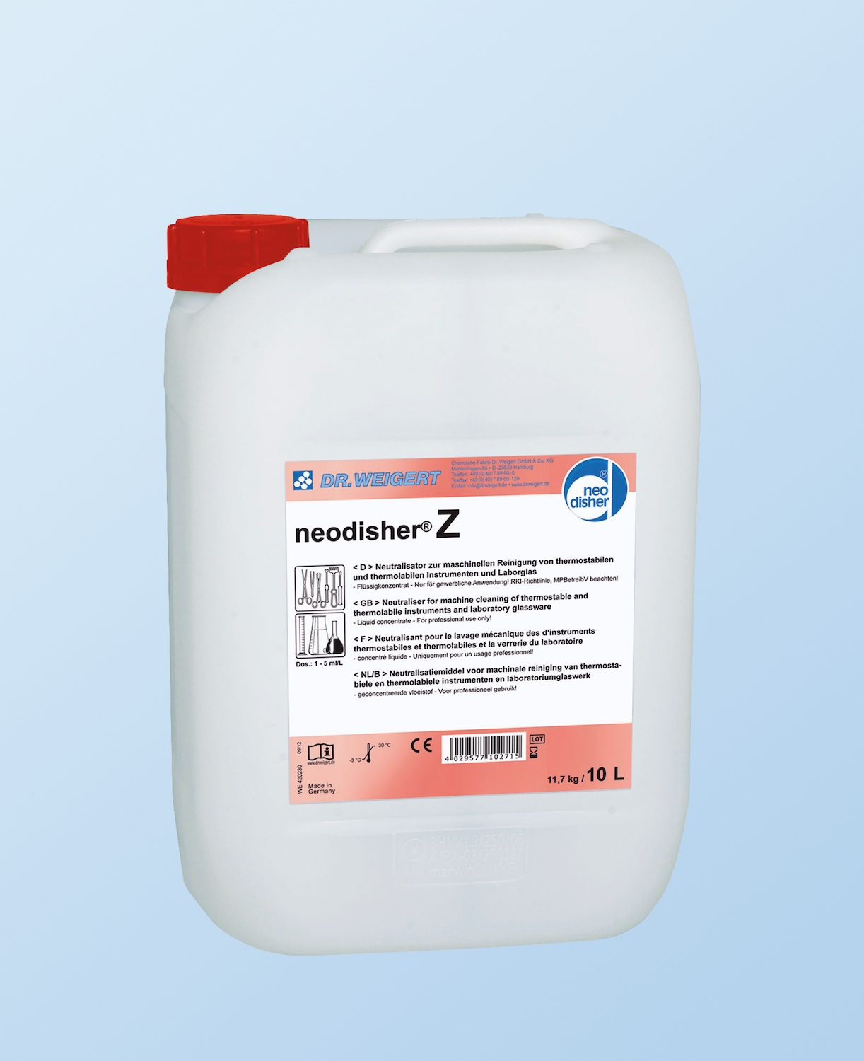 Neodisher Z 5 liter product photo Front View2 ZOOM