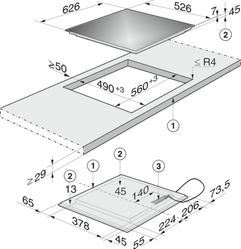 IH クッカー 4口 KM 6328 (送料27500込) product photo Missing translation L