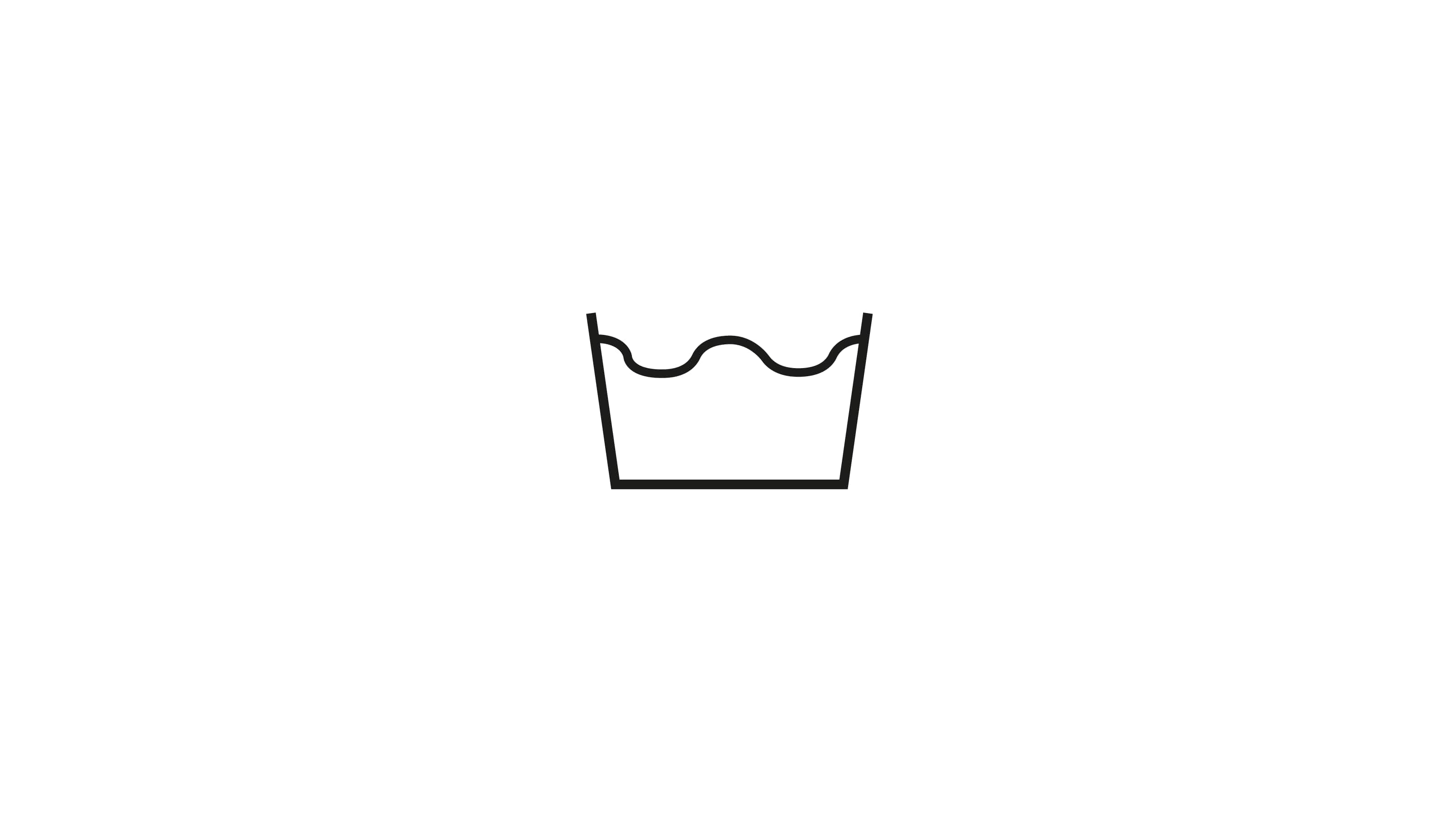 Care symbol: Wash in washing machine