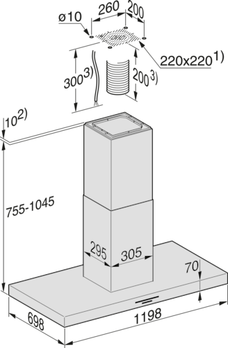 DA 4248 V D Puristic Varia Rangehood product photo Missing translation L