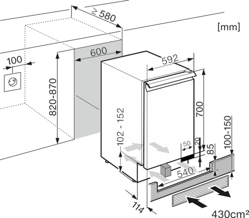 KWT 6321 UG Built-under wine conditioning unit product photo Missing translation L