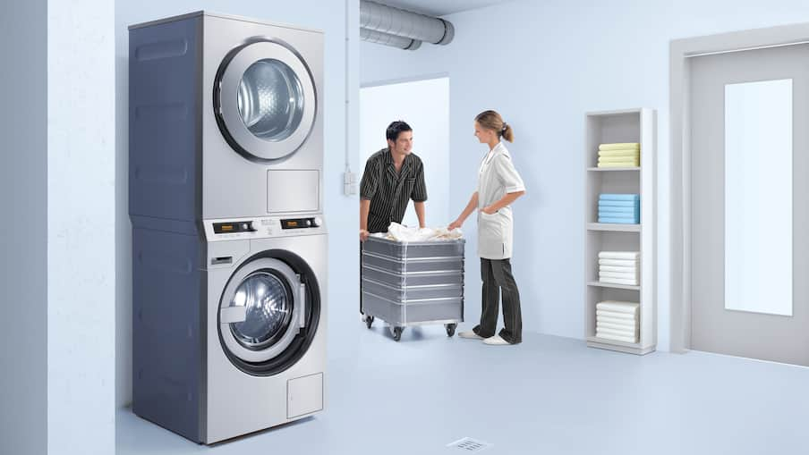 Miele Professional – Colonnes lave-linge/sèche-linge professionnelles