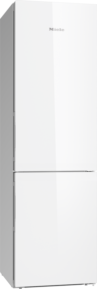 Lodówki - KFN 29683 D brws Brillantwhite (szkło) - 2