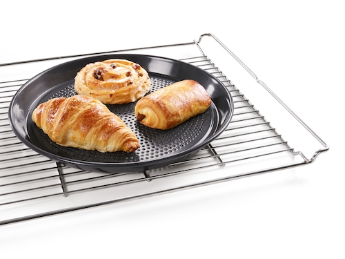 HBFP 27 Round Perforated Baking Tray product photo Laydowns Detail View1 L