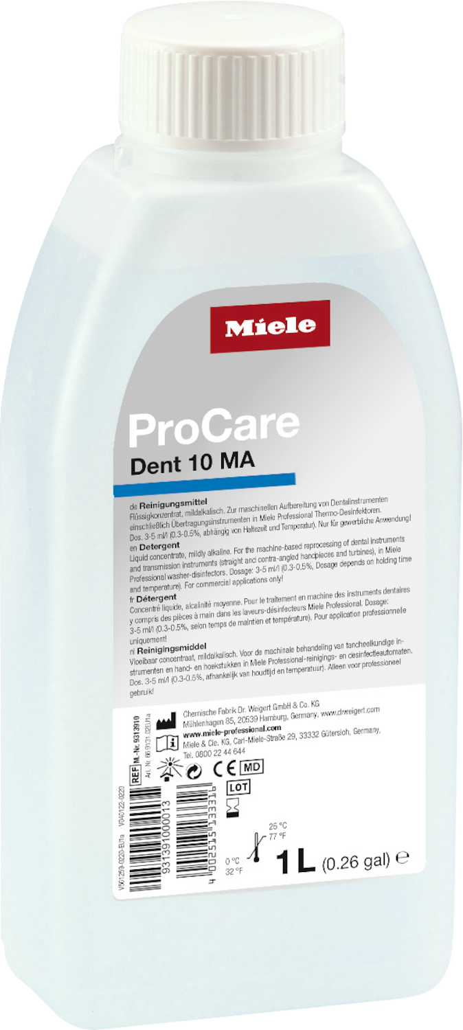 ProCare Dent 10 MA - 1 l [Typ 2] Détergent liquide, faiblement alcalin, 1 l photo du produit Front View ZOOM