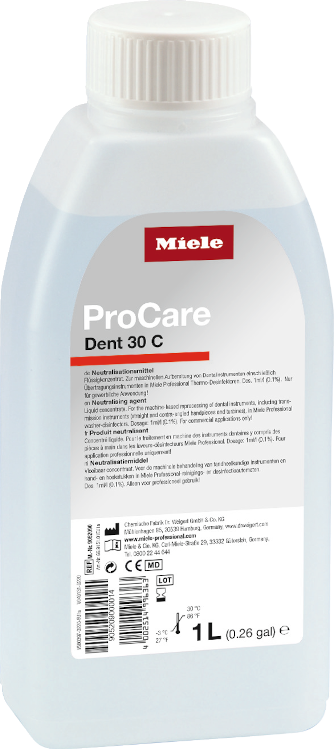 ProCare Dent 30 C - 1 l Neutralisatiemiddel, zuur, 1 l productfoto Front View ZOOM
