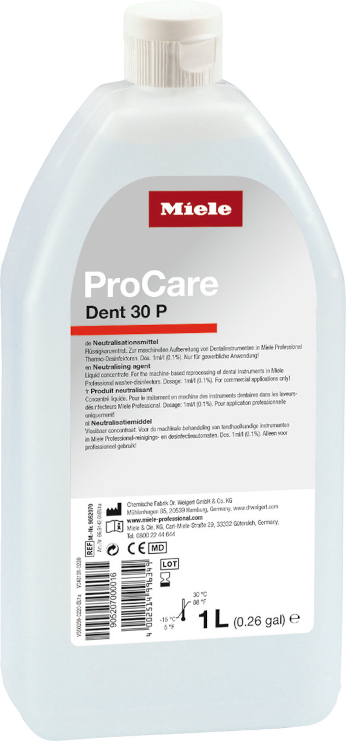 ProCare Dent 30 P - 1 l mit Einfüllstutzen Neutralisatiemiddel, zuur, 1 l productfoto Front View ZOOM