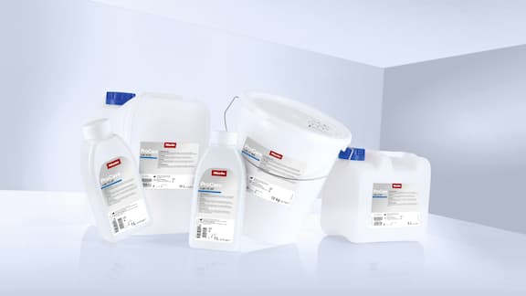 Range of Miele Professional process chemistry for laboratory technology.