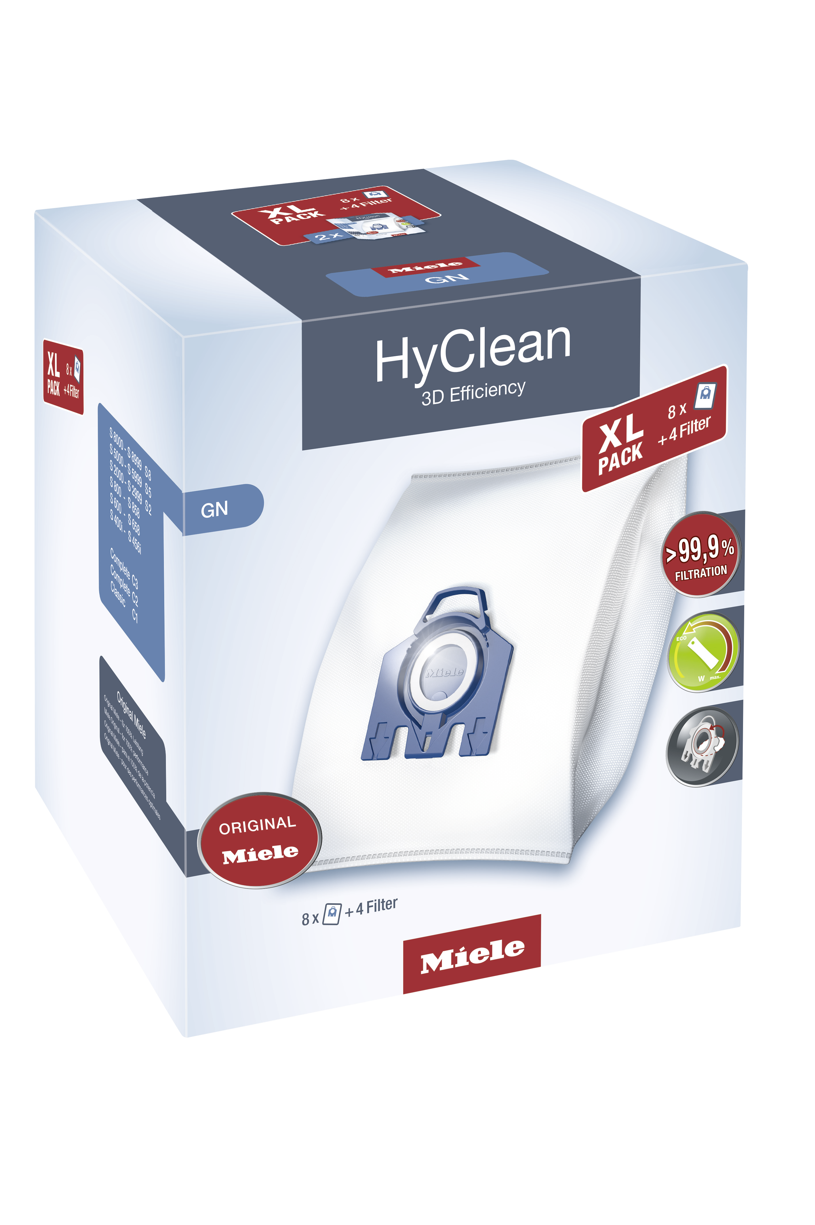 Miele GN HyClean 3D Efficiency Sacchetti per la polvere 
