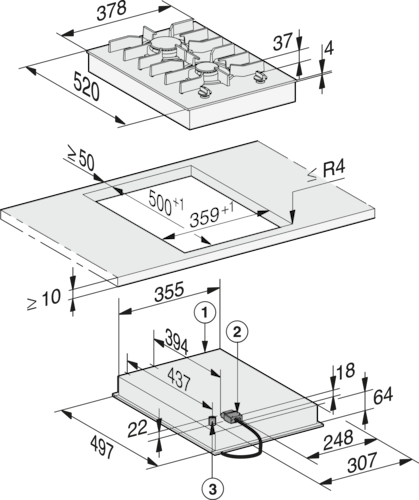 CS 7102-1 FL Combiset Cooktop product photo Missing translation L