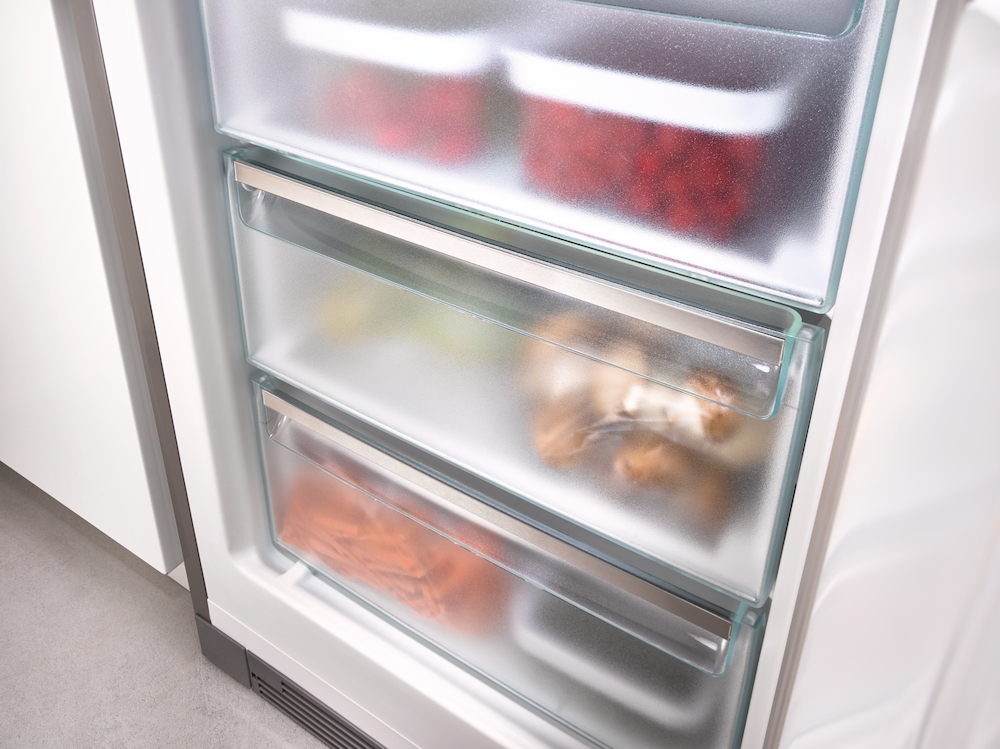 Lodówki - KFN 29683 D brws Brillantwhite (szkło) - 8