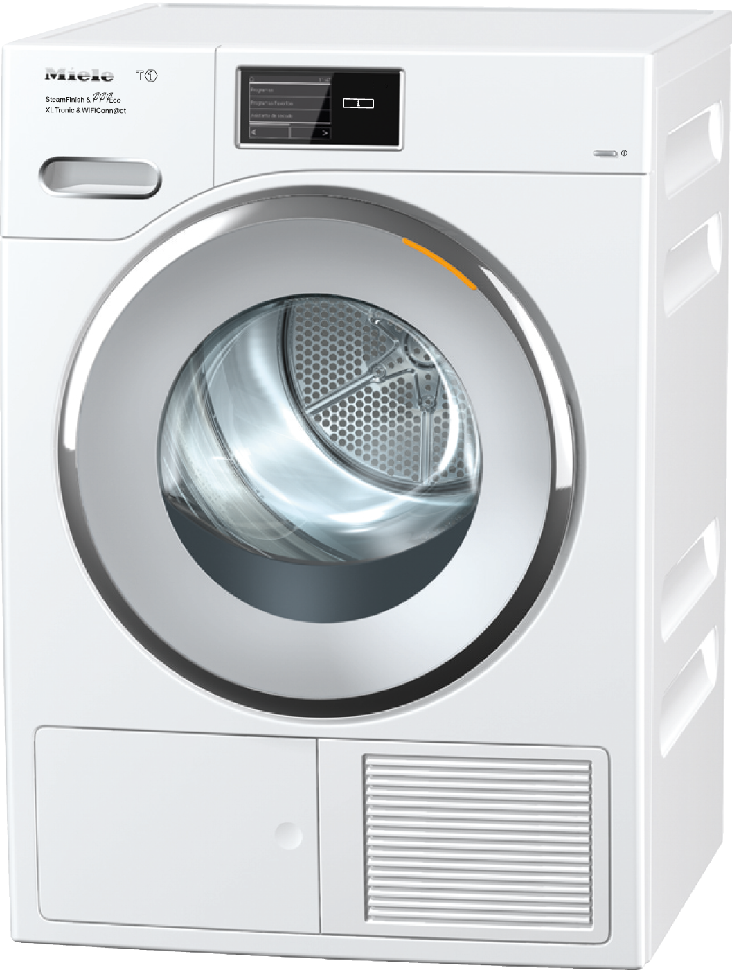 Máquinas de secar roupa - TMV843 WP SteamFinish & Eco XL Tronic Wifi Branco lótus - 1