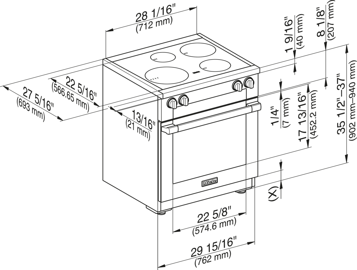 Miele HR 16223 I Clean Touch Steel Ranges