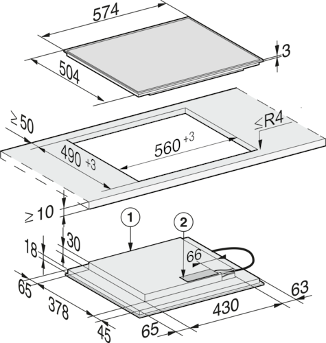 IH クッキングヒーター 4口 KM 7201 FR (送料27500込) product photo Missing translation L