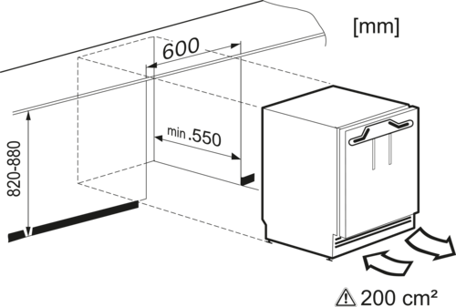 Iebūvējama saldētava ar ComfortFrost funkciju, 82 cm augstums (F 31202 Ui) product photo View3 L