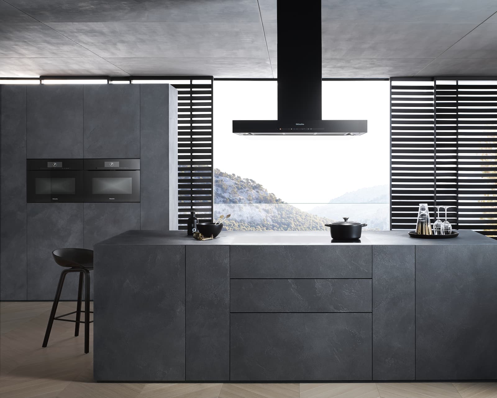 Cooker hoods - DA 6698 W Puristic Edition 6000 Obsidian black - 3