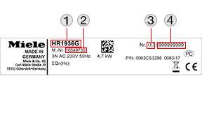 How To Find The Serial Number Of Your Appliance | Miele