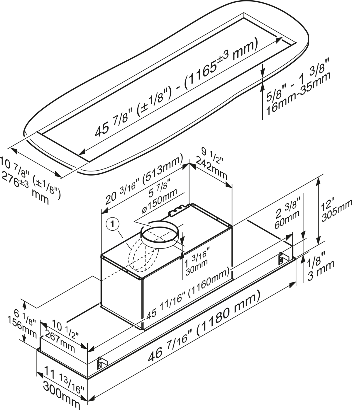 Miele DA 2628 Stainless steel Ventilation Hoods