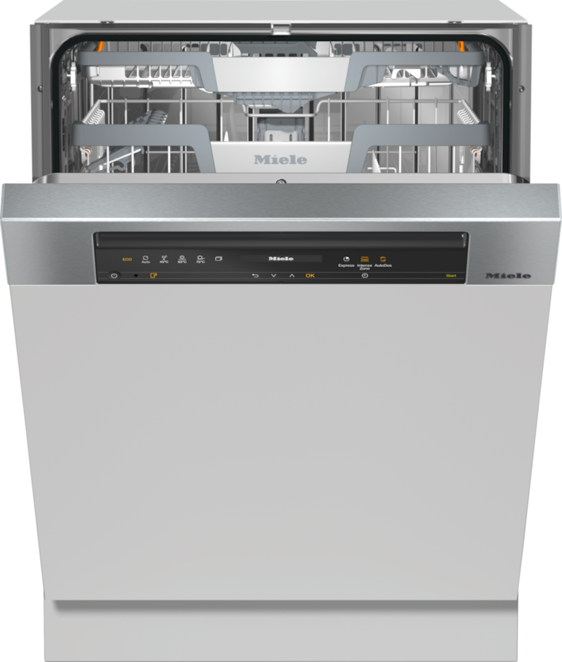 Mașini de spălat vase - Mașini de spălat vase semi-integrate - G 7410 SCi AutoDos - Oţel inoxidabil/CleanSteel