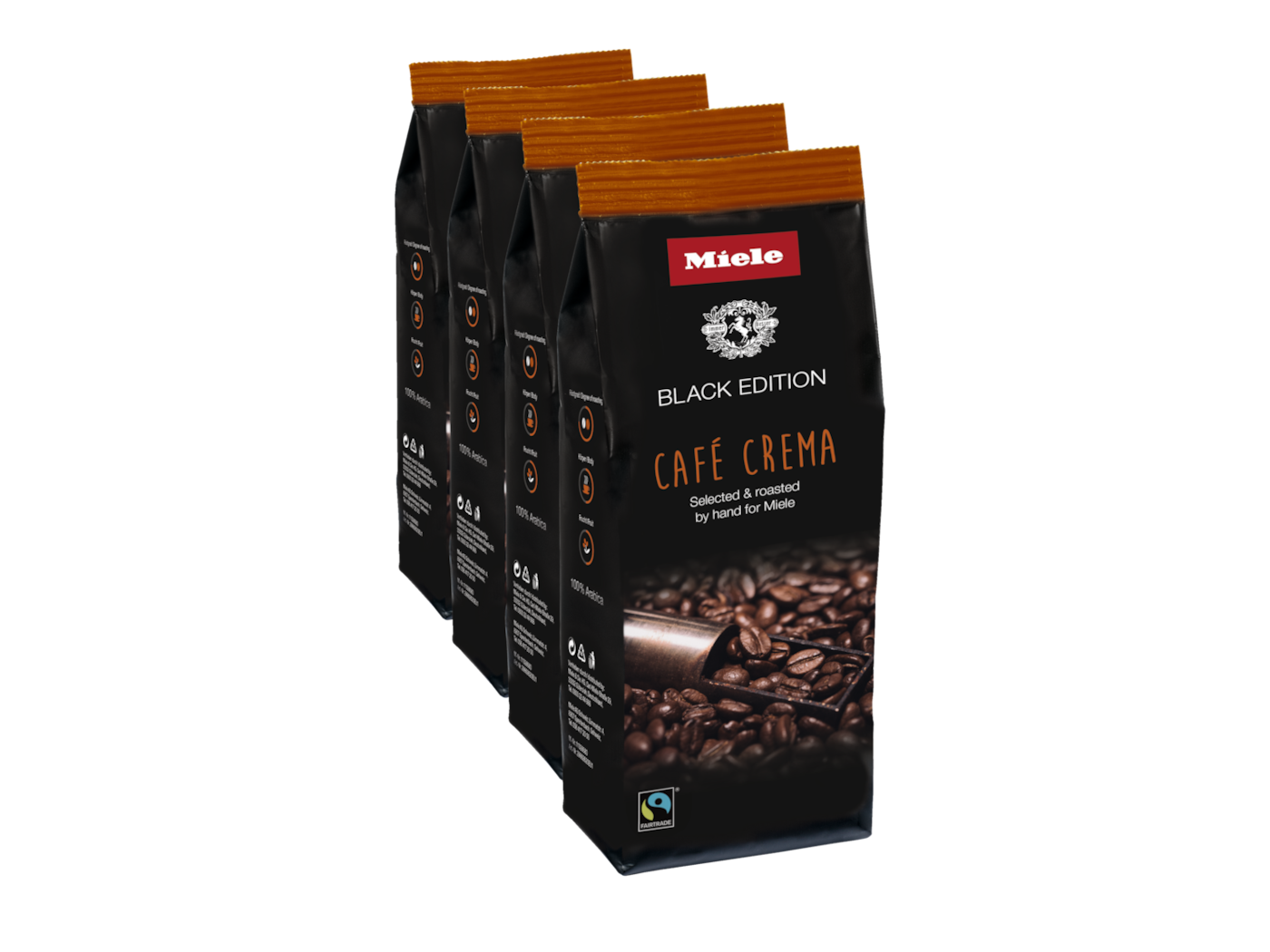 Miele Black Edition CAFÉ CREMA kohvioad, 4x250g product photo