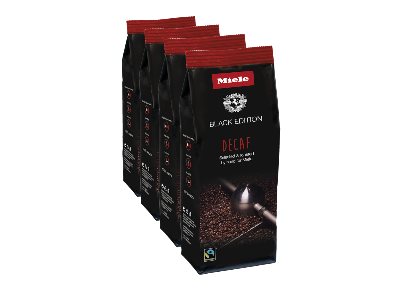 Miele Black Edition Decaf Tökéletes koffeinmentes kávéspecialitások készítéséhez.