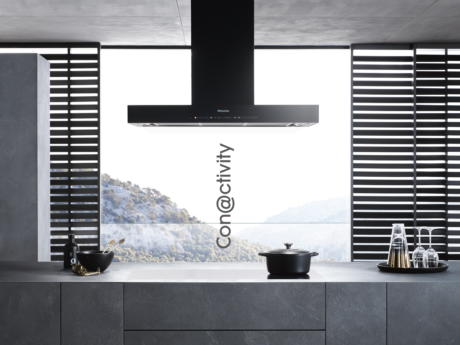 Cooker hoods - DA 6698 W Puristic Edition 6000 Obsidian black - 3